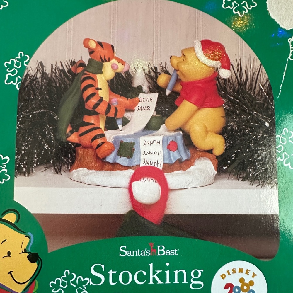 Disney Holiday Decor with Pooh and Tigger - Red, Green, Orange - Picture 2 of 5